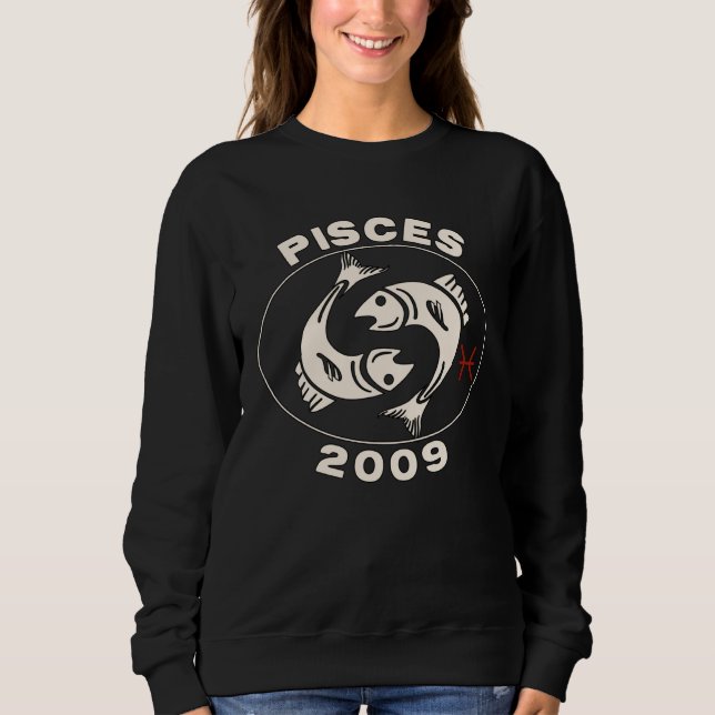 Horoscope Zodiac Sign Fish Pisces 2009 Sweatshirt (Vorderseite)