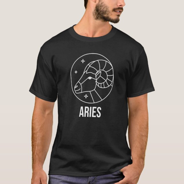 Horoskop Äries Zodiac Astrologie Zeichen 1 T-Shirt (Vorderseite)