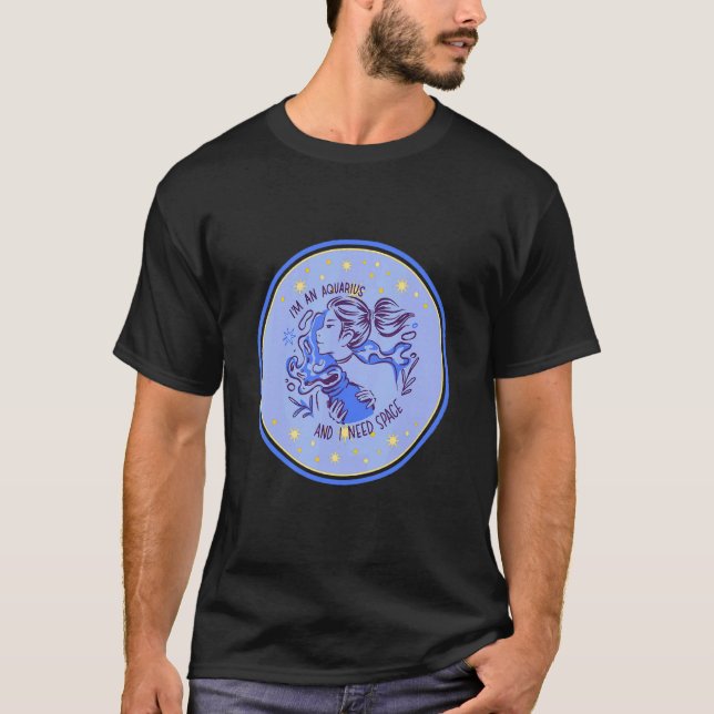 Horoskop Astrologie Wassermann T-Shirt (Vorderseite)