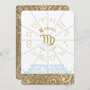 HOROSKOP ~ Geburtstag laden - Jungfrau ein Einladung