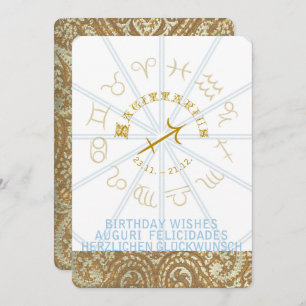 HOROSKOP ~ Geburtstag laden - Schützen ein Einladung