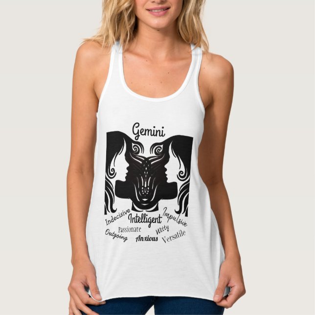 Horoskop - Gemini Merkmale - Twins Tank Top (Vorderseite)