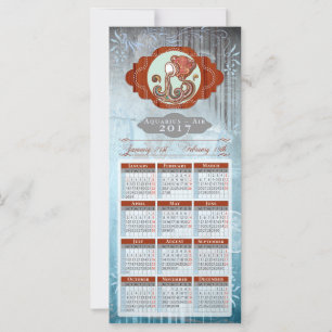 Horoskop Kalender Karte 2017 ~ Aquarius