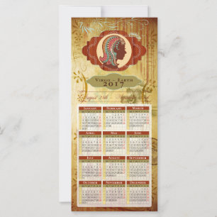 Horoskop Kalender Karte 2017 ~ Virgo