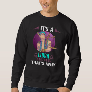 Horoskop Libra Astrologie Zodiac Zeichen Sweatshirt