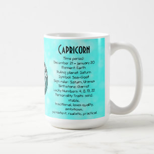 Horoskop-Schild Capricorn Geburtstag Kaffeetasse