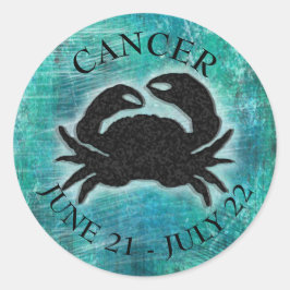Horoskop-Schildkröte Runder Aufkleber