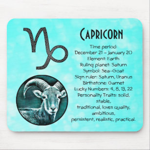 Horoskop-Schildkröte Zodiac-Merkmale Geburtstag Mousepad