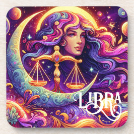 Horoskop Sign Libra Zodiac Ethereal Mystische Kuns Getränkeuntersetzer