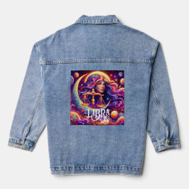 Horoskop Sign Libra Zodiac Ethereal Mystische Kuns Jeansjacke