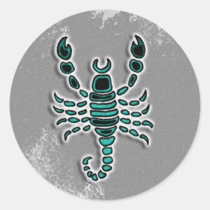 Horoskop Sign Scorpio Runder Aufkleber