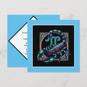 Horoskop Sign Skorpio Astrologie Geburtstag Karte