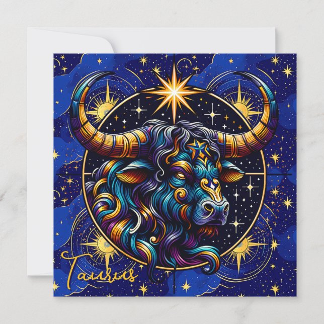 Horoskop Signatur Taurus Zodiac Astrologie (Vorderseite)