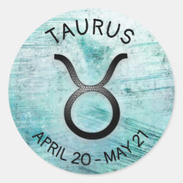 Horoskop Signatur Taurus Zodiac Astrologie Runder Aufkleber