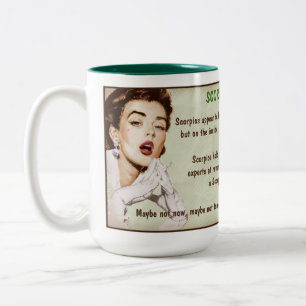Horoskop: SKORPION (Bewertung G) Zweifarbige Tasse