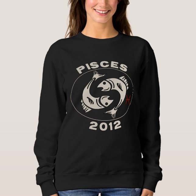 Horoskop Sternzeichen Fische Fische 2012 Sweatshirt (Vorderseite)