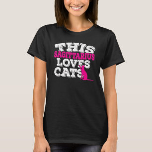 Horoskop Sternzeichen Fische liebt Katzen T-Shirt