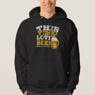 Horoskop Virgo Zodiac Signage Lieben Biere Hoodie