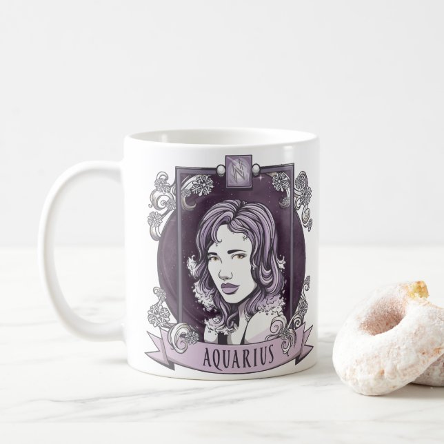 Horoskop - WASSERMANN Kaffeetasse (Mit Donut)
