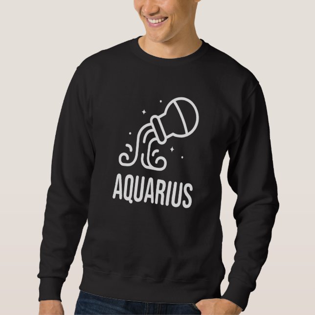 Horoskop Wassermann Sternzeichen Astrologie  10 Sweatshirt (Vorderseite)