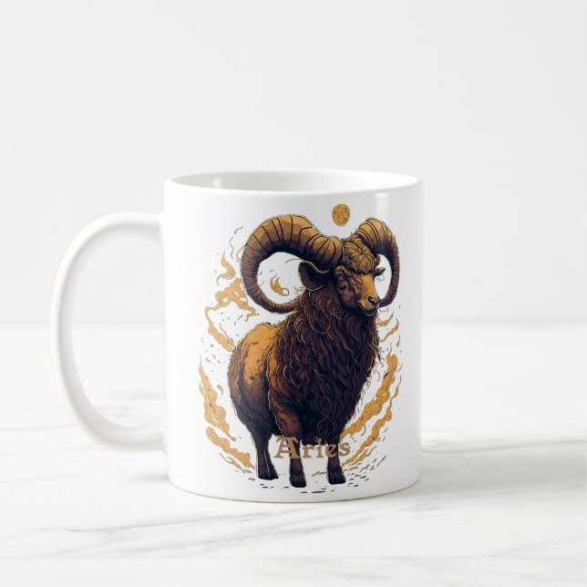 Horoskop-Zeichen Aries Kaffeetasse (Links)