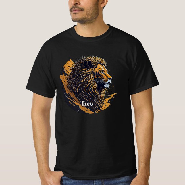 Horoskop-Zeichen Leo T-Shirt (Vorderseite)