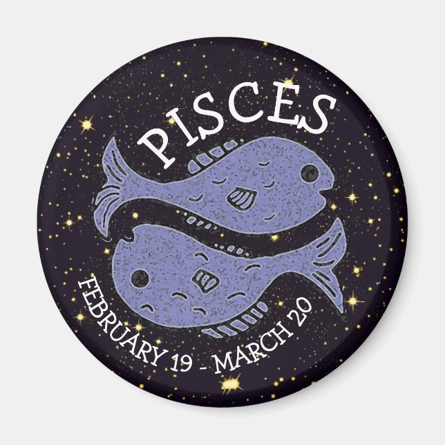 Horoskop Zodiac Astrologie Signaltöne Magnet (Vorne)