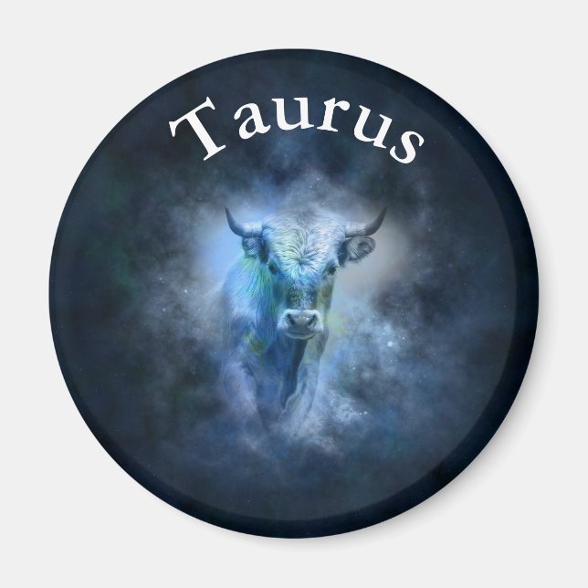 Horoskop Zodiac Astrologisches Zeichen Taurus Magn Magnet (Vorne)