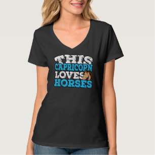 Horoskop Zodiac Schildkröte Lieben Pferde T-Shirt