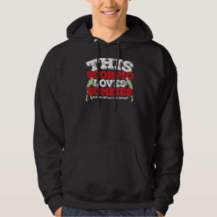 Horoskop Zodiac Scorpio Lieben Zombies Hoodie