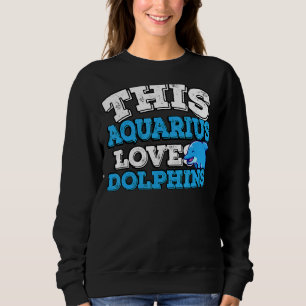 Horoskop Zodiac Sign Aquarius Lieben Delphine Sweatshirt