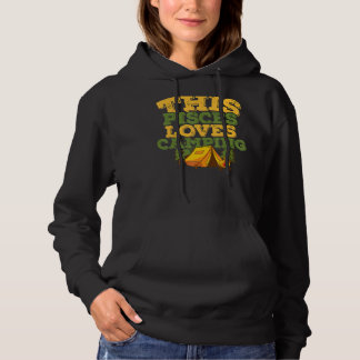 Horoskop Zodiac Sign Pisces Lieben Camping Hoodie