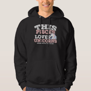 Horoskop Zodiac Sign Pisces Lieben Einhorn Hoodie