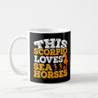 Horoskop Zodiac Sign Skorpio Lieben Seepferde Kaffeetasse