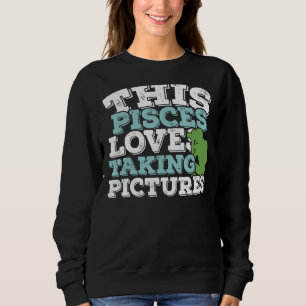 Horoskop Zodiac-Zeichen Fische Lieben fotografiere Sweatshirt
