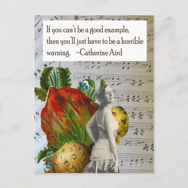 Horrible Warning Postcard Postkarte (Vorderseite)