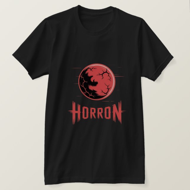 HORRON Blood Moon Logo T-Shirt (Design vorne)