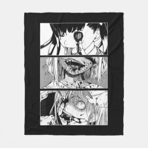 Horror Anime Girl Japanisch Ästhetische Anime Otak Fleecedecke