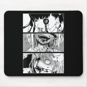 Horror Anime Girl Japanisch Ästhetische Anime Otak Mousepad