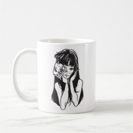 Horror anime girl  kaffeetasse