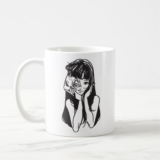 Horror anime girl  kaffeetasse (Links)