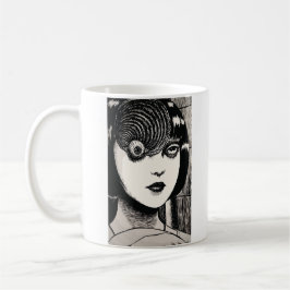 Horror anime girl kaffeetasse