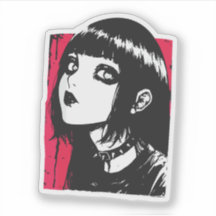 Horror-Anime-Mädchen 