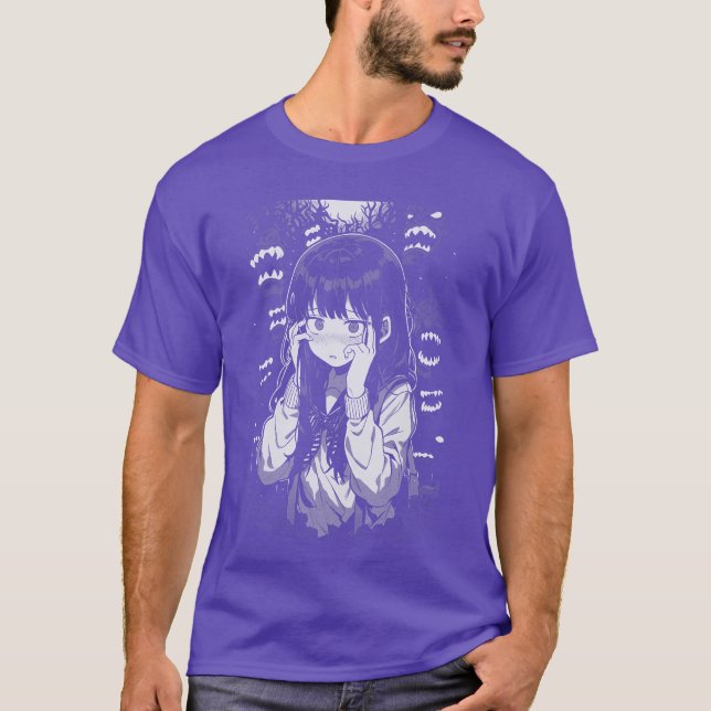 Horror Anime Manga Harajuku Gothic Grunge Aestheti T-Shirt (Vorderseite)