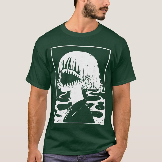 Horror Anime Manga Japan Japanese Creepy Kawaii Go T-Shirt (Vorderseite)