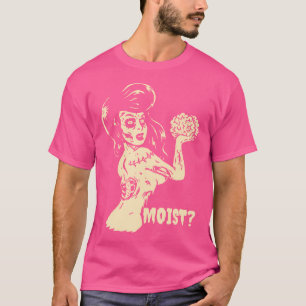 Horror Art - Goth Girl Brain Eater Moist - Psychob T-Shirt