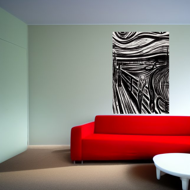 Horror auf der Brücke | AI Art Poster (Von Creator hochgeladen)