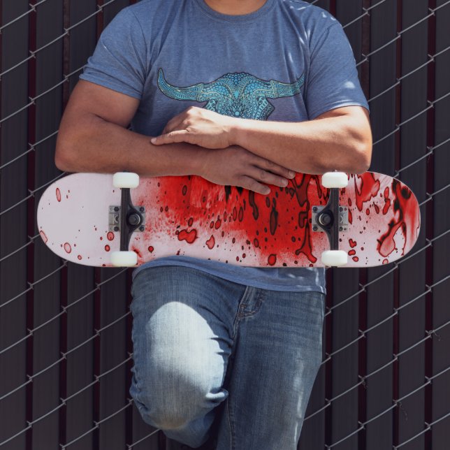 Horror Beängstigend Bloody Halloween Skateboard (Außenbereich 3)