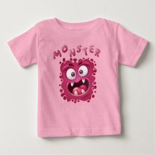Horror bringt lustiges Monster vor Baby T-Shi Baby T-shirt
