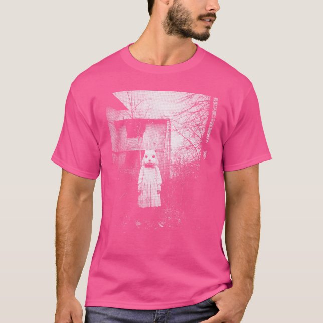 Horror Bunny Rabbit Dark Creepy Unholy Gothic Hall T-Shirt (Vorderseite)